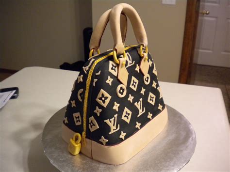 how to make lv bag cake|designer handbag cake.